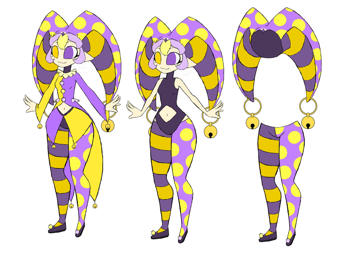 A reference sheet for my character Xena